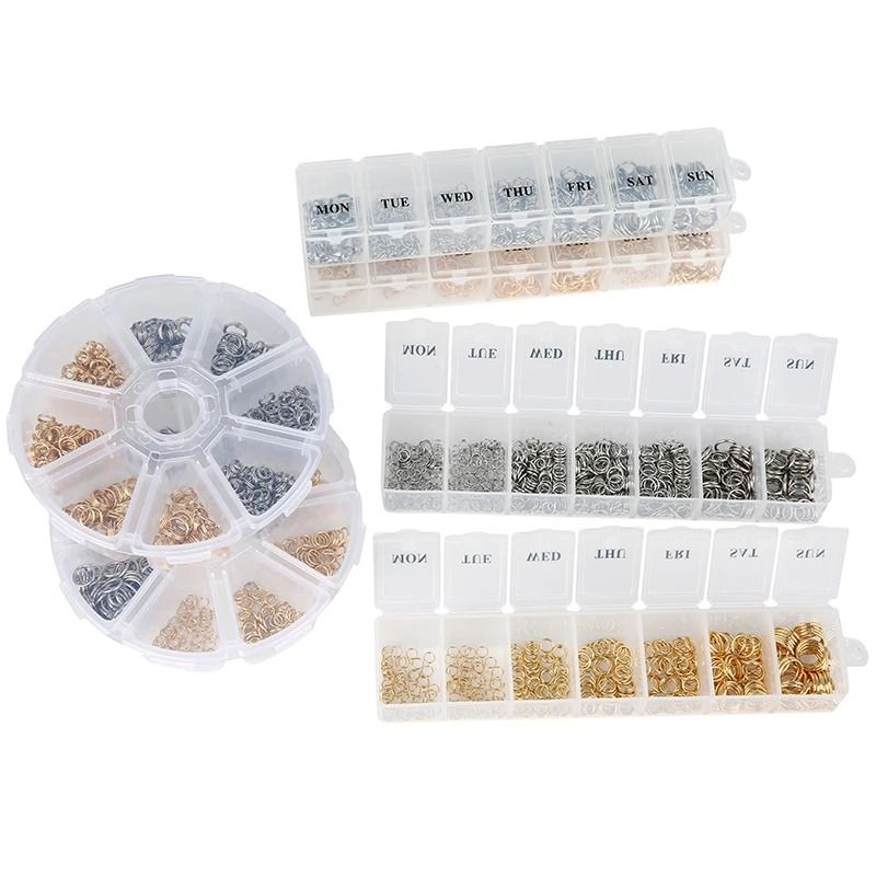 Jewelry Making Kit with Stainless Steel Jump Rings Clasps and Earring Hooks