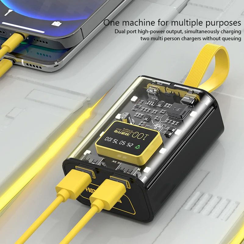 DIY 3x18650 Power Bank Case with Dual USB Fast Charge & LED Light