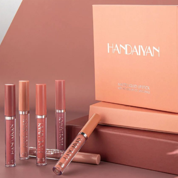 NonStick Cup Liquid Lipsticks, Long-Lasting Matte Finish Lip Gloss, Resistant to Fading