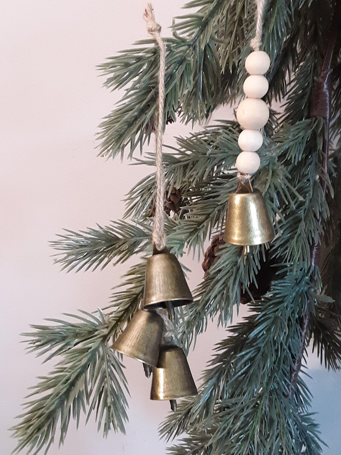 Antique Christmas Bell Ornaments, Vintage Hanging Cow Bells, Perfect Bell Decor for Tree and Holiday Home Decoration
