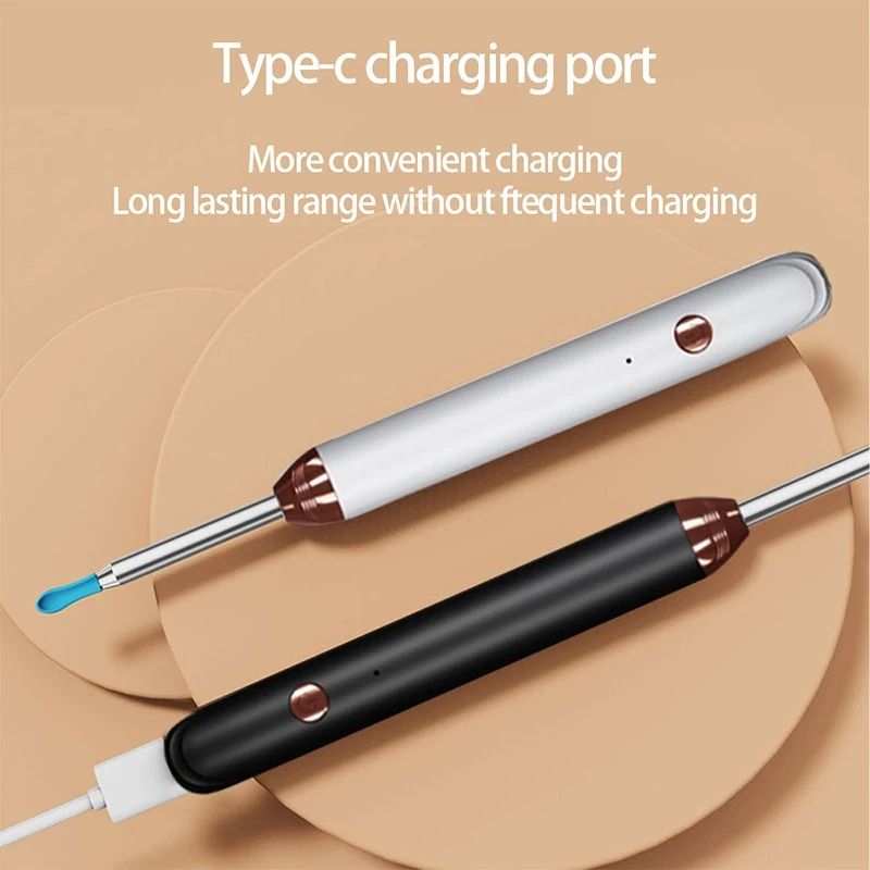 Smart Visual Ear Cleaner Otoscope with Camera USB C Charging Earpick Tool
