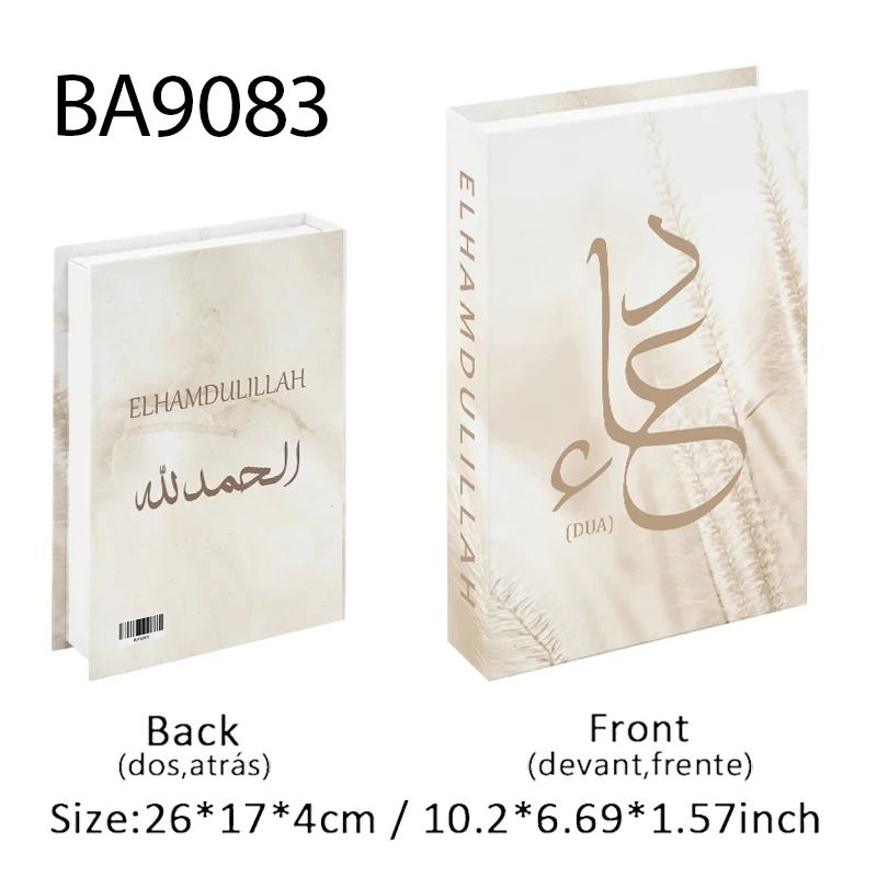 Islamic Decorative Book Storage Box Luxury Coffee Table Fake Book Decor