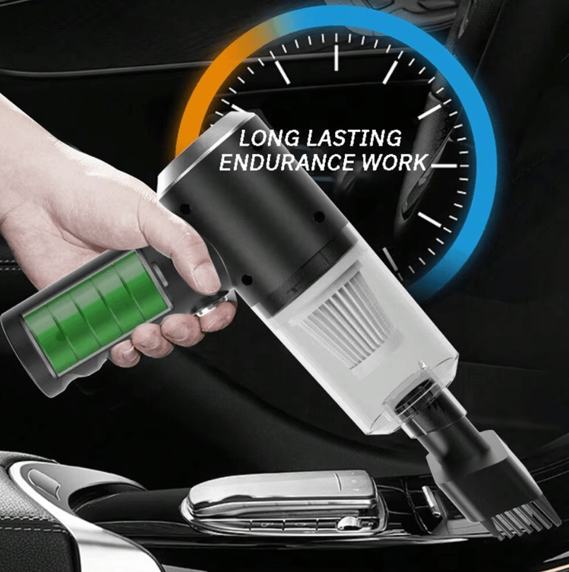 3-in-1 USB Rechargeable Mini Car and Household Vacuum Cleaner with Suction, Blowing, and Vacuuming