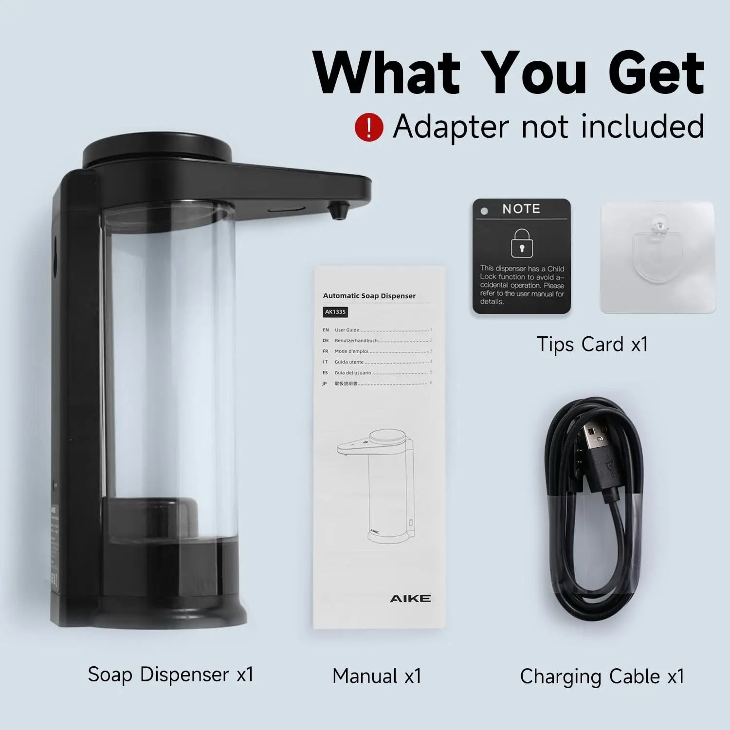 Automatic Liquid Soap Dispenser With USB Charging