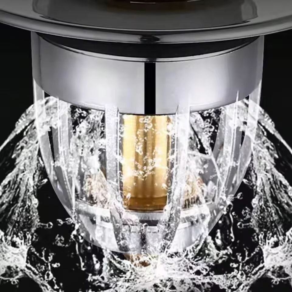 Premium Universal Pop-Up Sink Drain Stopper with Built-in Hair Catcher