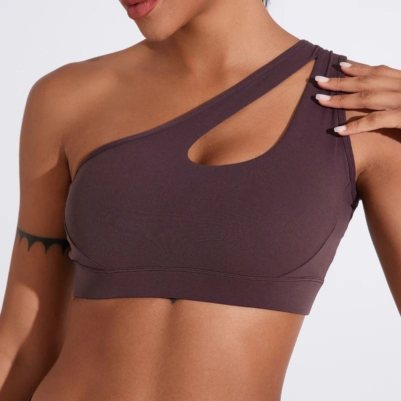 Sexy One-Shoulder High-Stretch Sports Bra