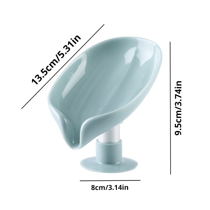 Self Draining Suction Cup Soap Holder