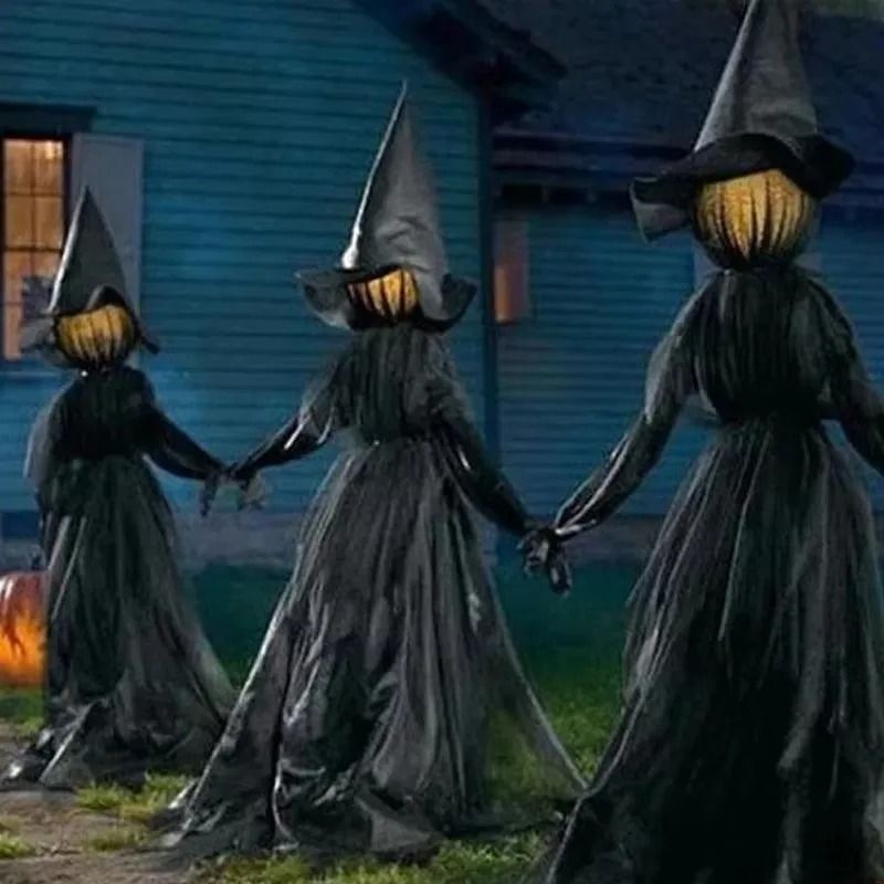 Voice Control Light Up Halloween Witch