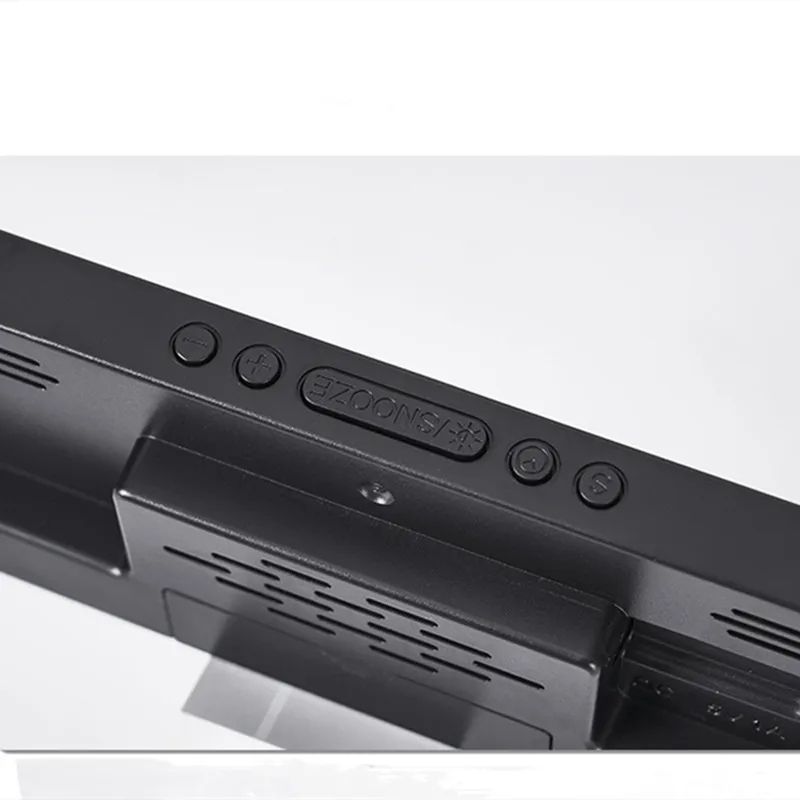 Voice Control Digital Alarm Clock with Temperature Display, Snooze & Night Mode, 12/24H Anti-Disturb Desktop Table Clock