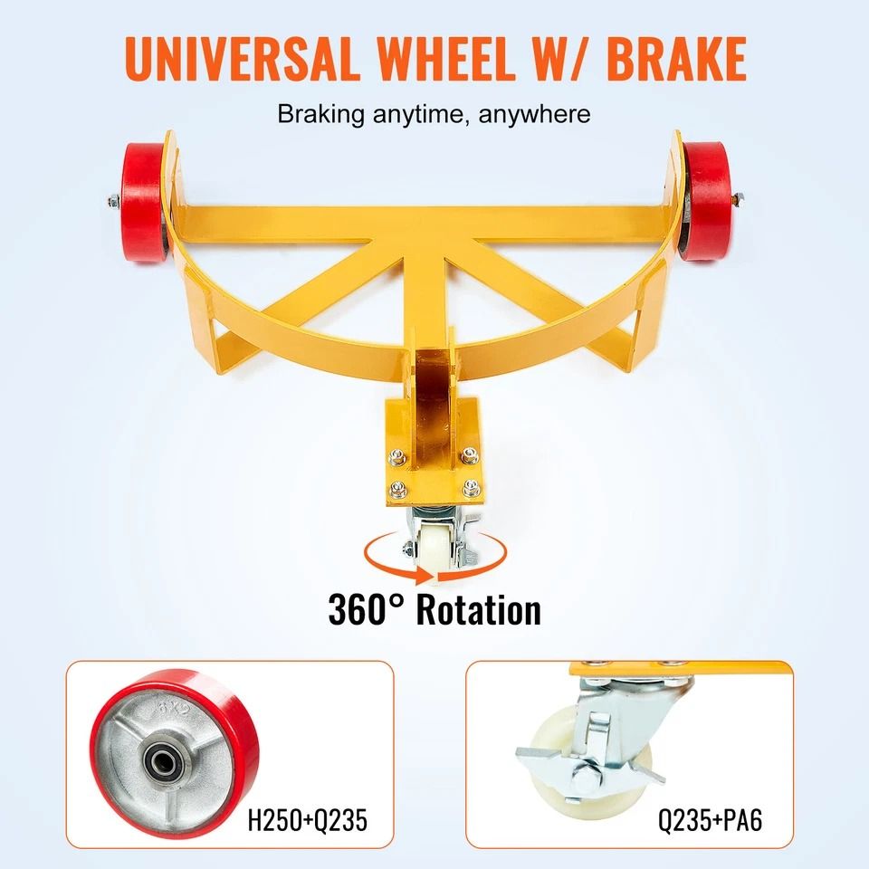 Heavy Duty Drum Dolly Cart with Wheels