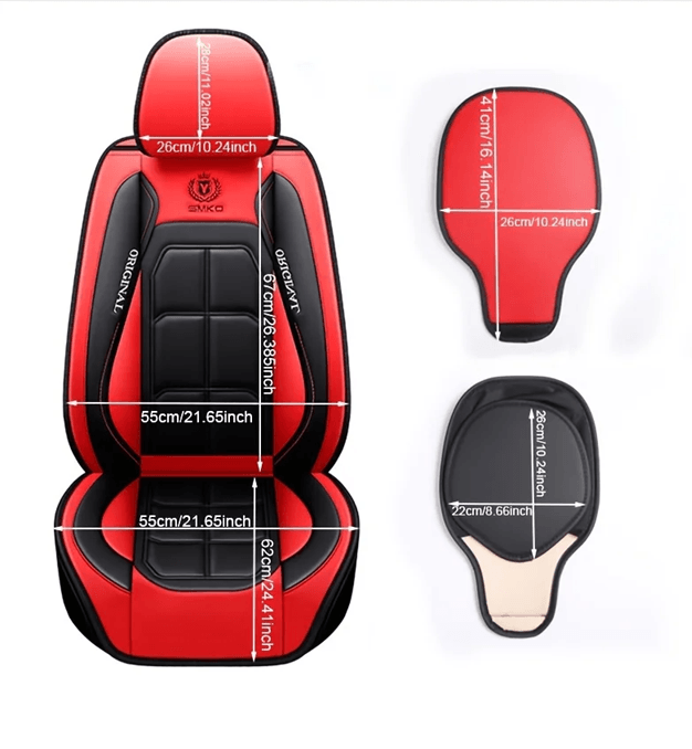 Universal Leather Car Seat Cover All Season Driver and Passenger Protection Pad
