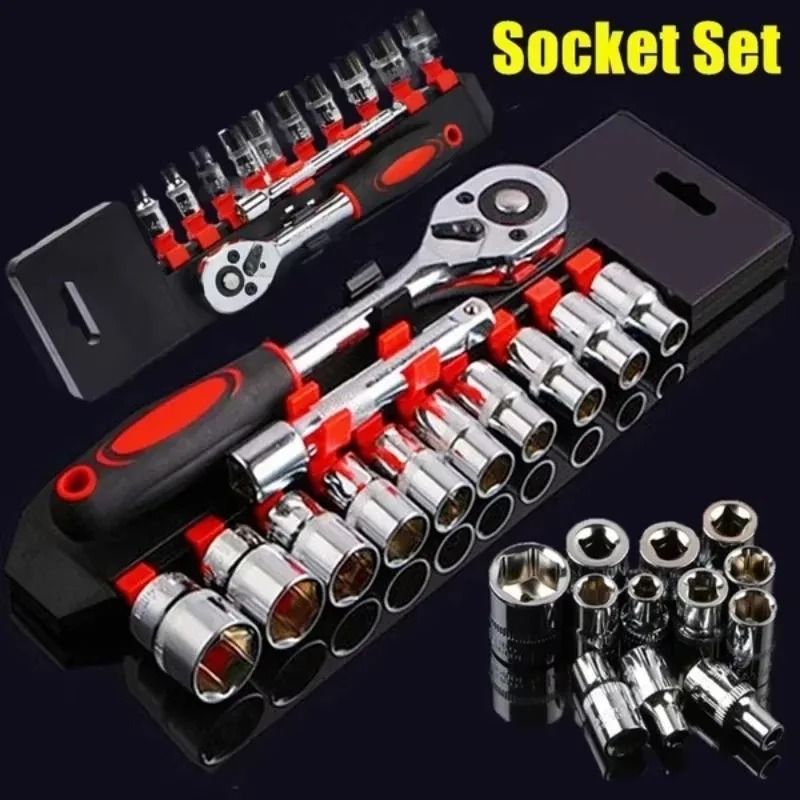 New Upgrade Wrench Socket Set Automotive Repair Tool