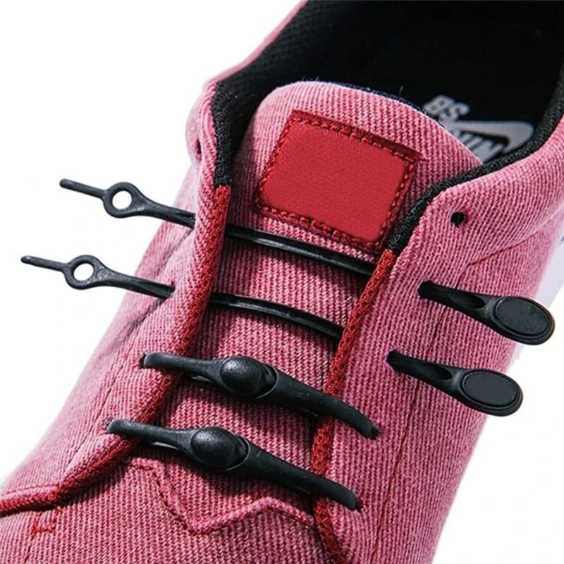 12-Piece Elastic Silicone No-Tie Shoelaces
