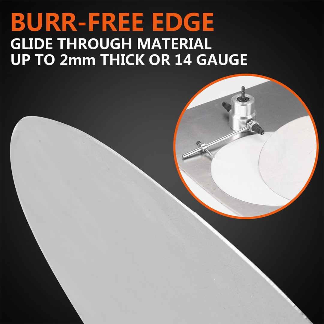 Double Head Sheet Metal Nibbler with Drill Attachment