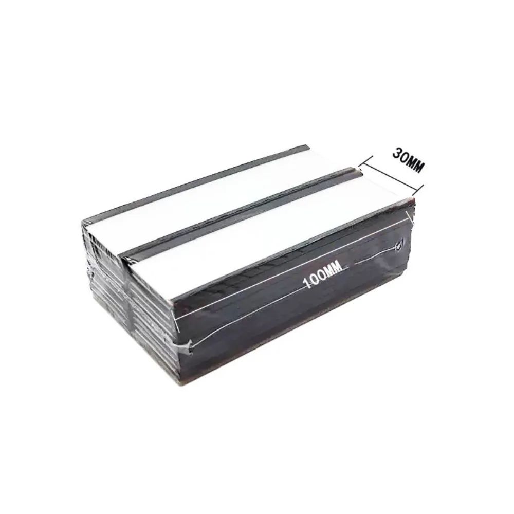 Magnetic C-Channel Label Holder Set with Protective Film - Reusable Warehouse Shelf Labels with Strong Magnet