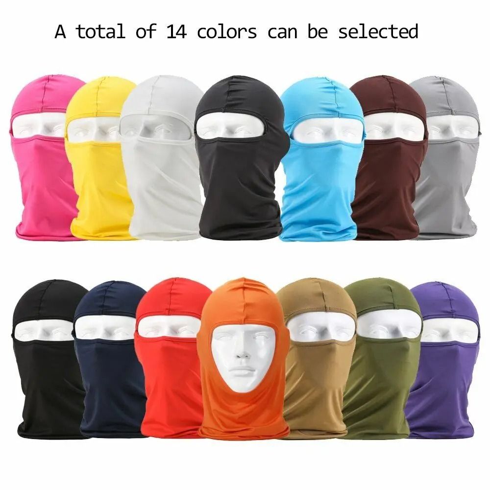 Tactical UV Protection Balaclava Full Face Mask Windproof Ski Sun Hood and Biker Helmet Liner