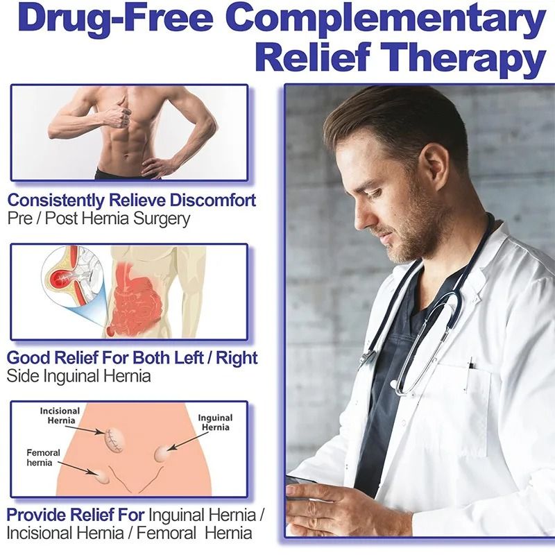 Inguinal Hernia Support Belt with Removable Compression Pad