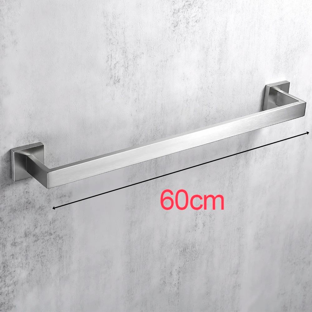 Brushed Steel Bathroom Hardware Set