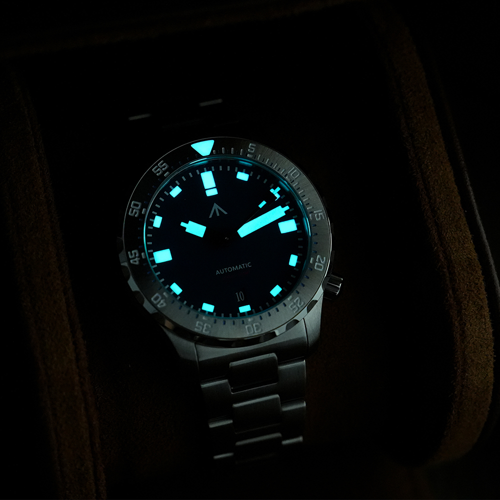 Luxury Automatic Mechanical Watch with Sapphire PVD Waterproof Design, Luminous Dial