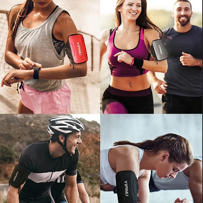 Waterproof Running Phone Holder Arm Bag Shockproof Luminous Mobile Armband