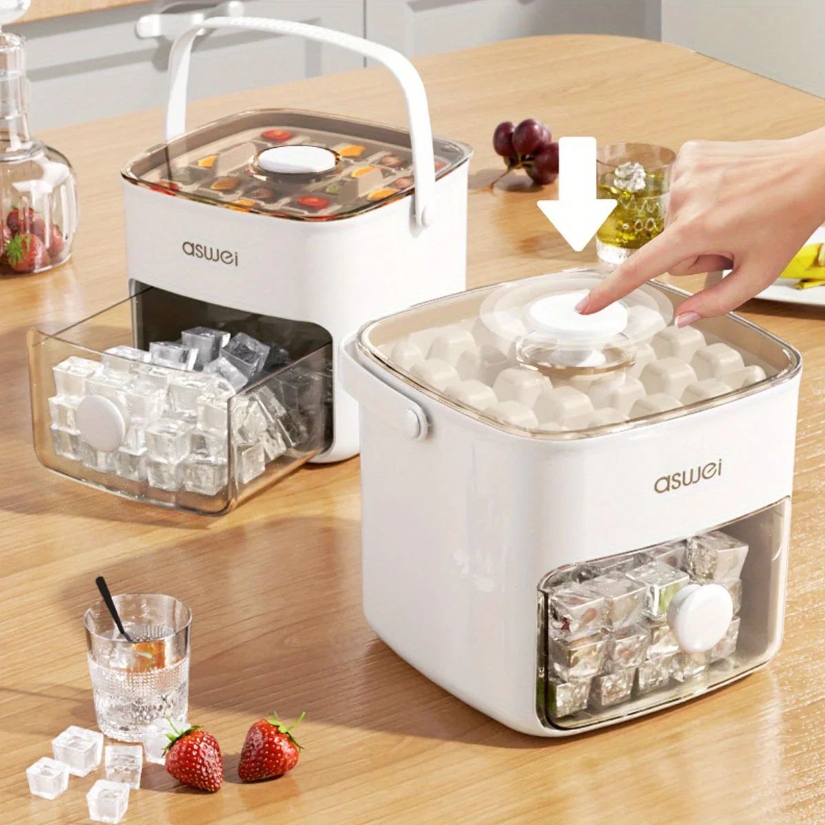 Extra Large Ice Cube Maker Tray 48 Grid