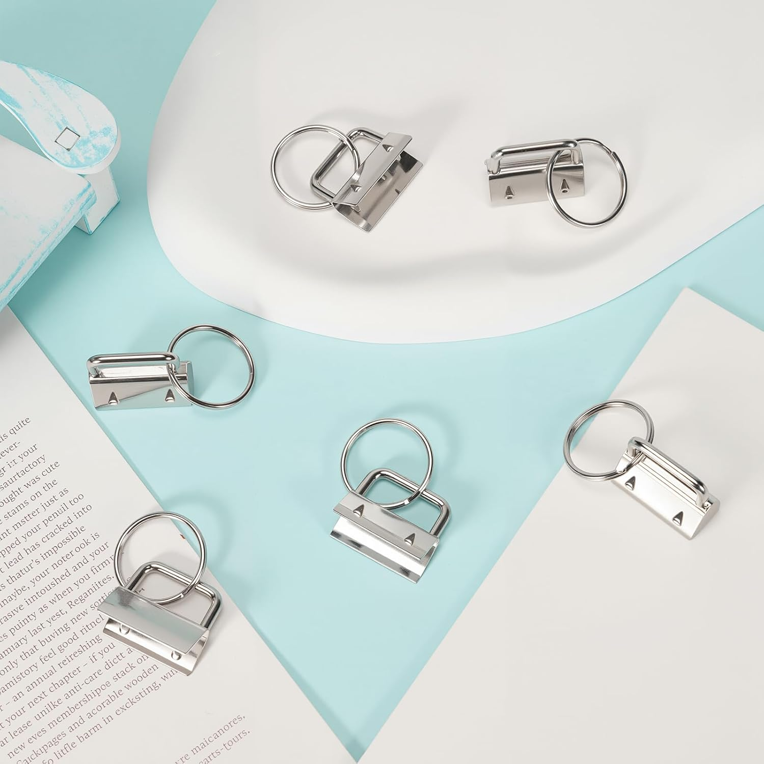 Decorative Keychain Tail Clip Set, DIY Hardware Pendant Making Accessories