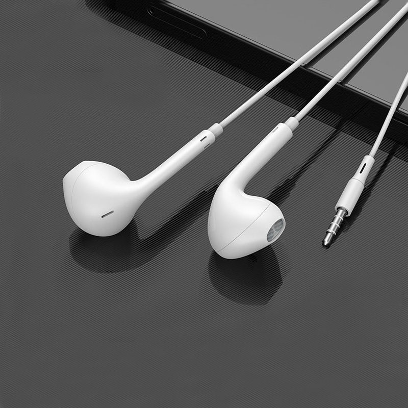 Secure Fit Sports Wired Earbuds with Mic and Stereo Sound
