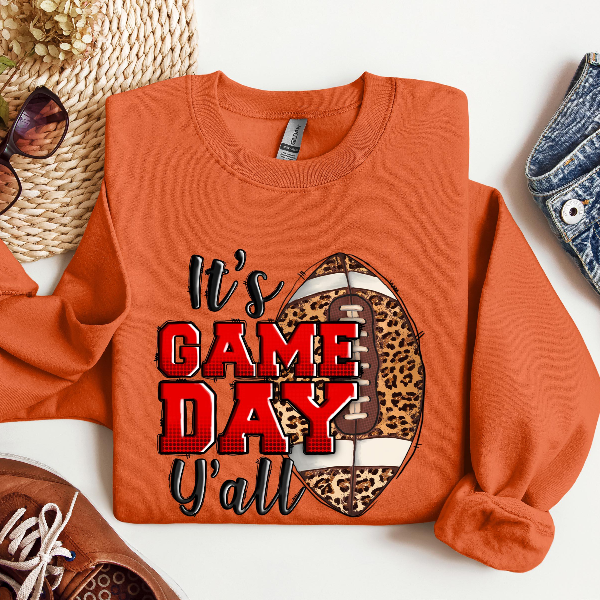 It's Game Day Y'all Football Shirt Game Day Tee Unisex Football Season Fan Shirt