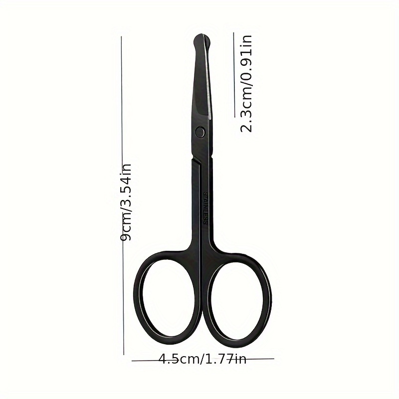 Nose Hair Grooming Trimming Scissors, Precision Round Head Personal Care Trimming Tool