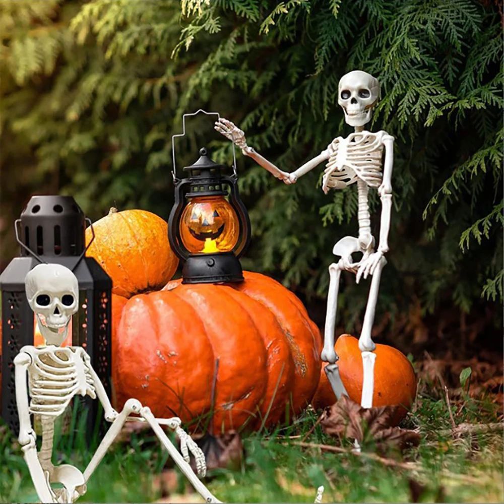 Posable Halloween Skeleton Figure Realistic Human Skeleton Decoration