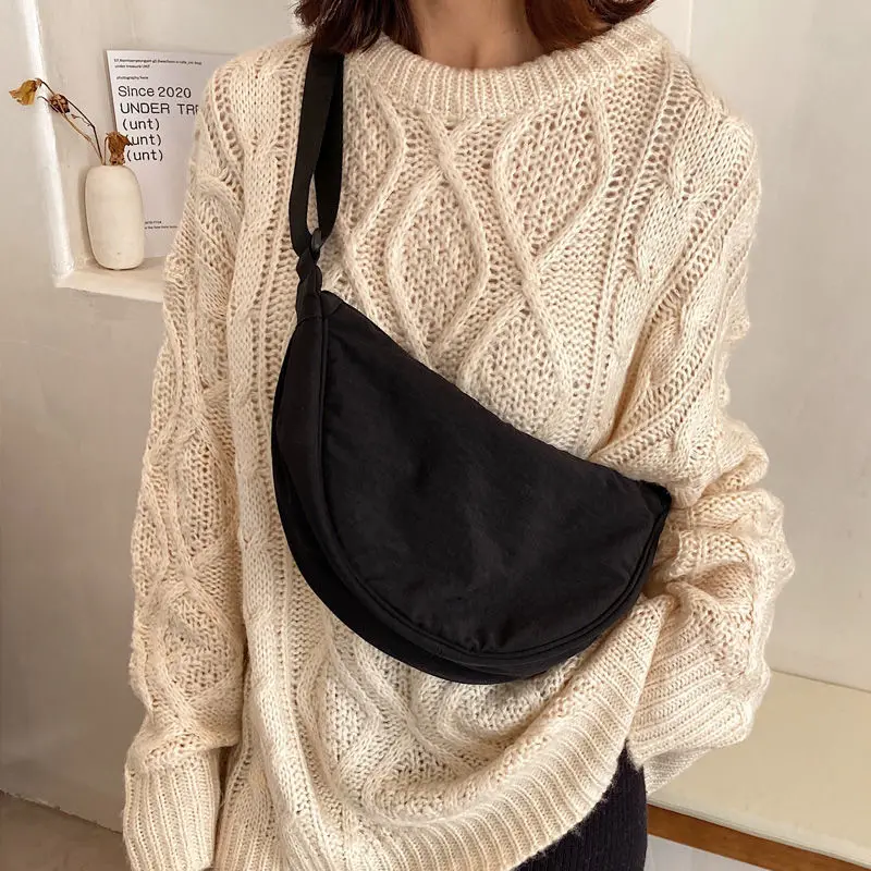 Vintage Women's Messenger Bag Nylon Casual Shoulder Crossbody Purse Lightweight Everyday Handbag