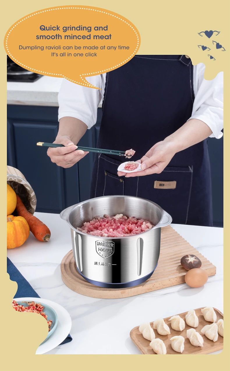 5L Electric Food Chopper Grinder