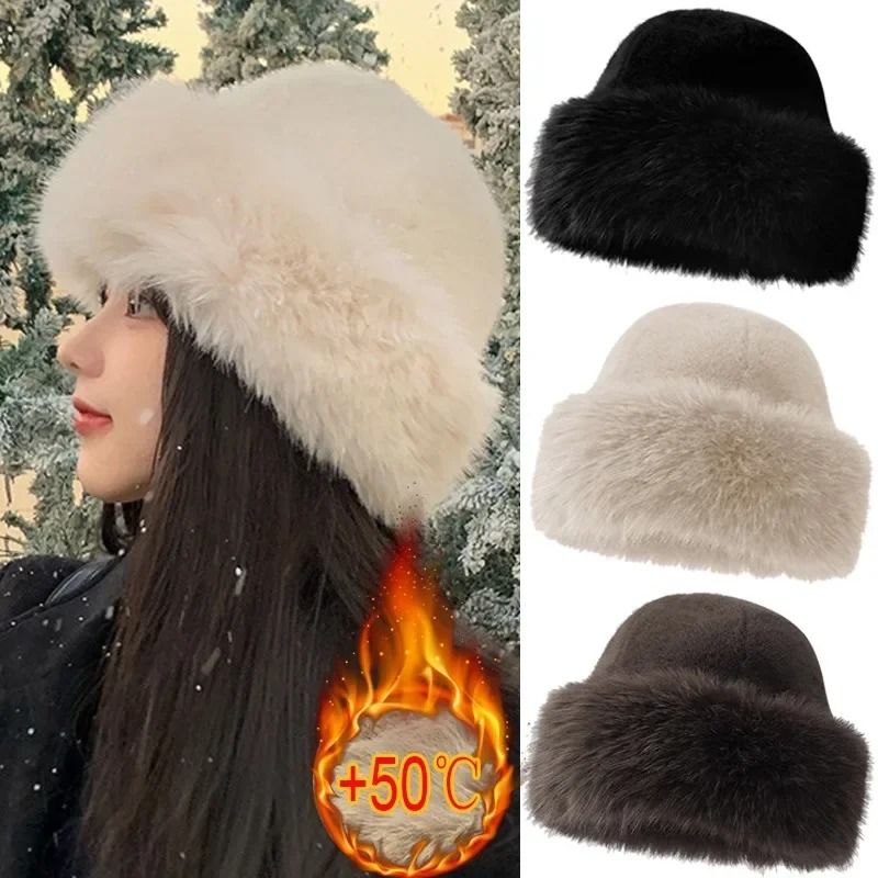 Plush Thermal Winter Fisherman Hat with Ear Protection