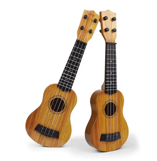 Kids Mini Guitar Toy 35cm Ukulele-Style Musical Learning Instrument