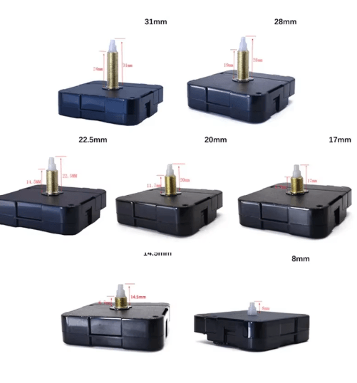 Silent Quartz Clock Mechanism Kit DIY Wall Clock Movement with Long Shaft (31mm)
