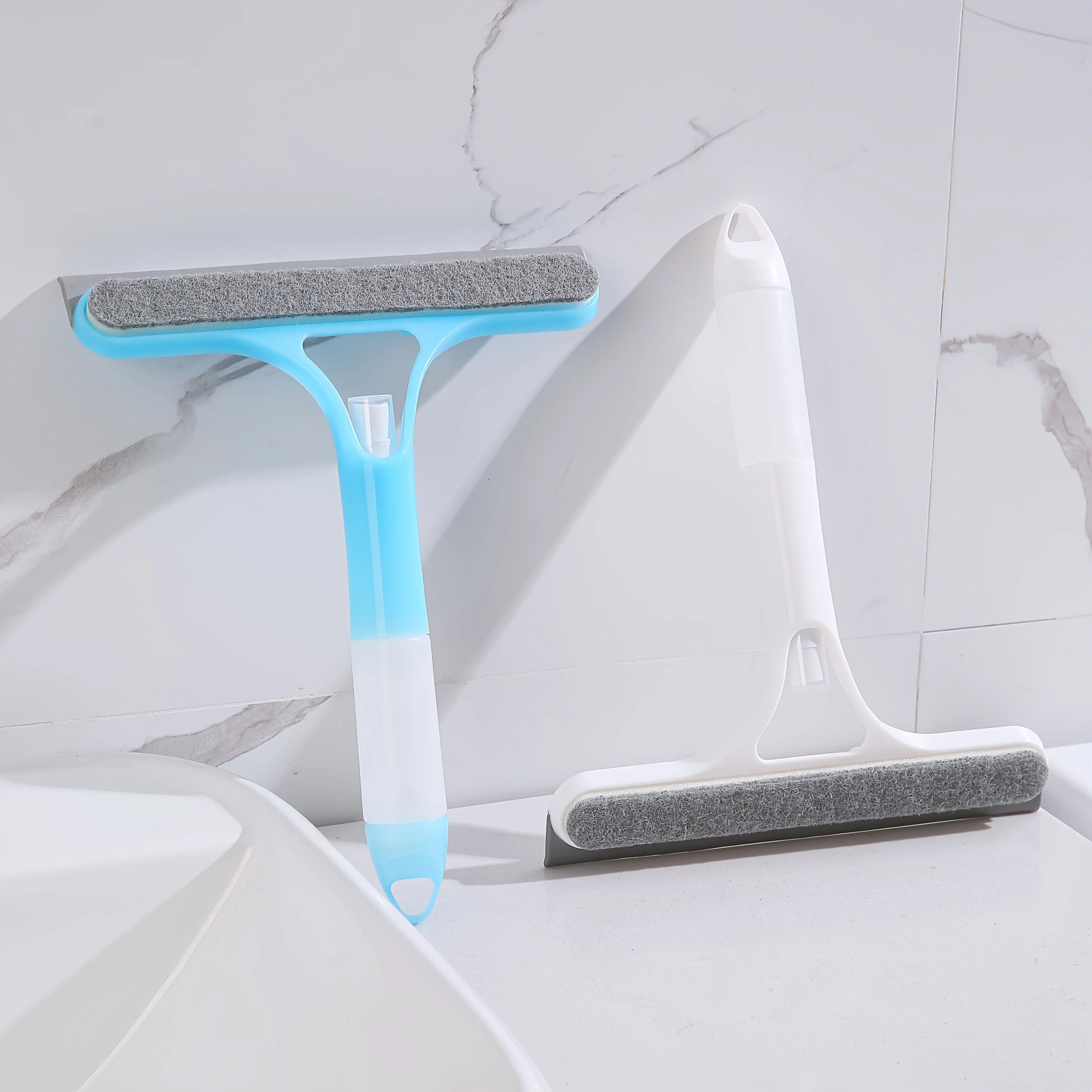 3-in-1 Glass Cleaning Squeegee – Multi-Surface Shower & Window Water Wiper