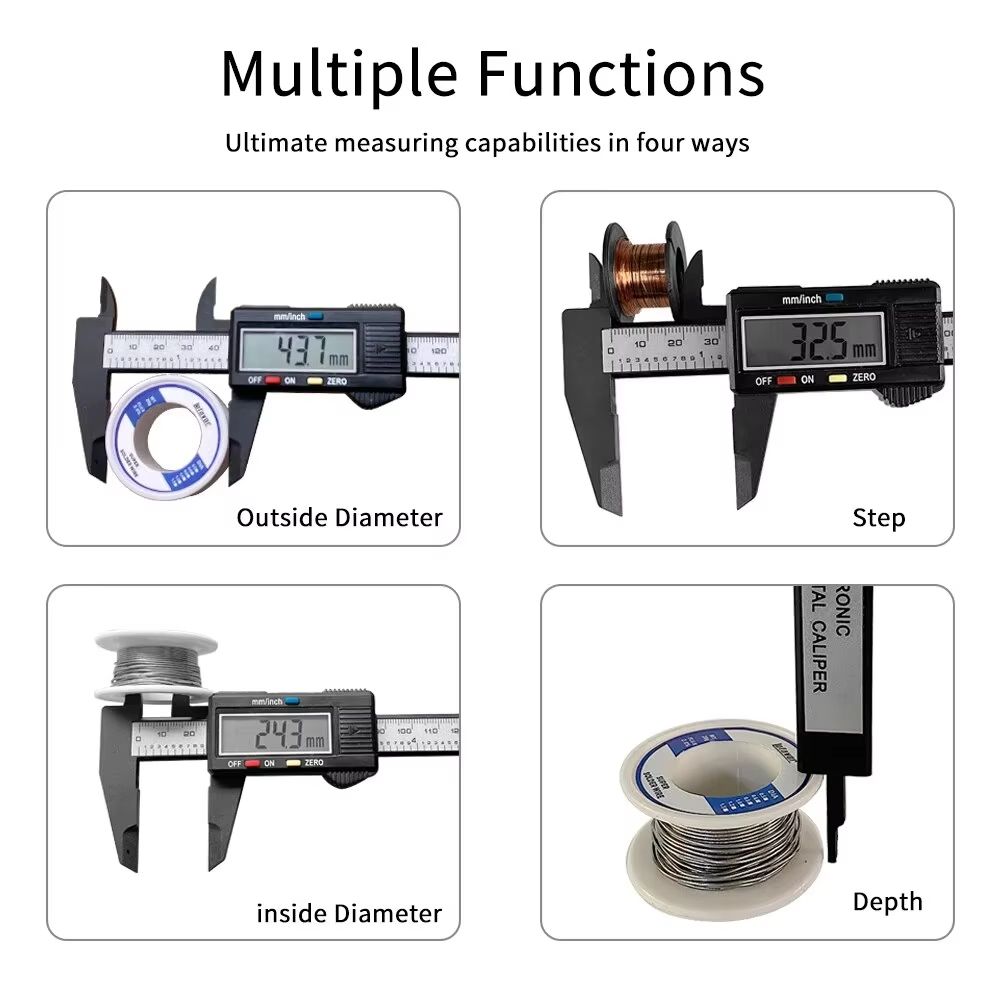 Carbon Fiber Digital Caliper Electronic Measuring Tool