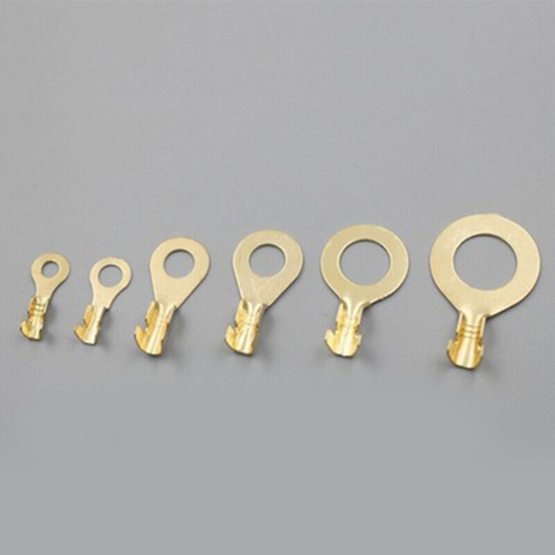 Copper Tab Wiring Nose Combination Set O Type Round Terminal Block, Cold Pressed Copper Lugs