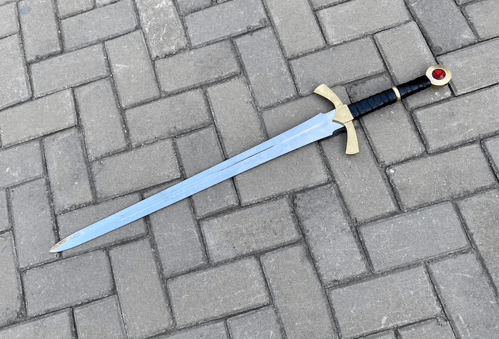Throne of Glass Goldryn Sword | Medieval Royal Ruby Hilt Fantasy Sword