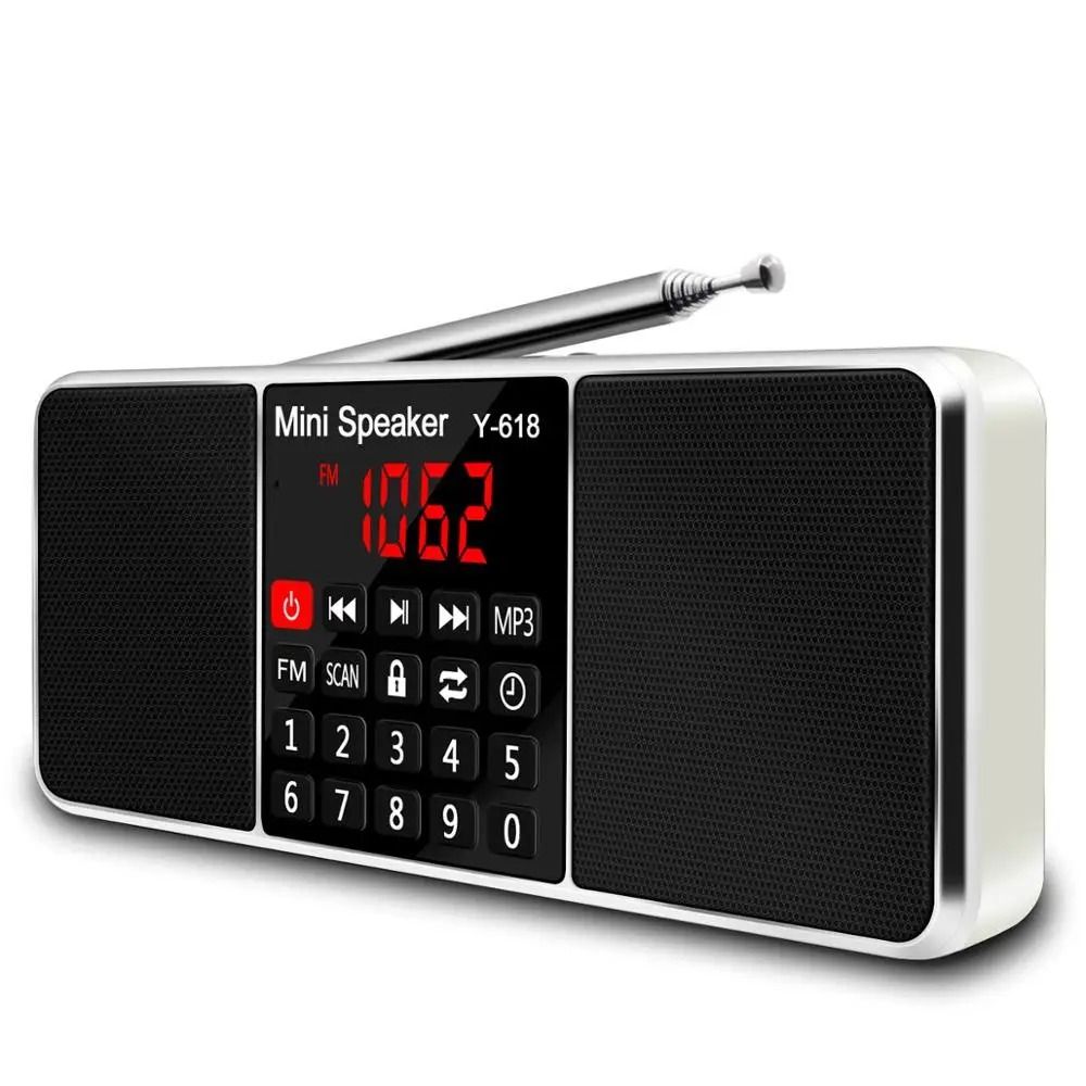 Lefon Digital FM Radio Receiver with MP3 Player and LED Display