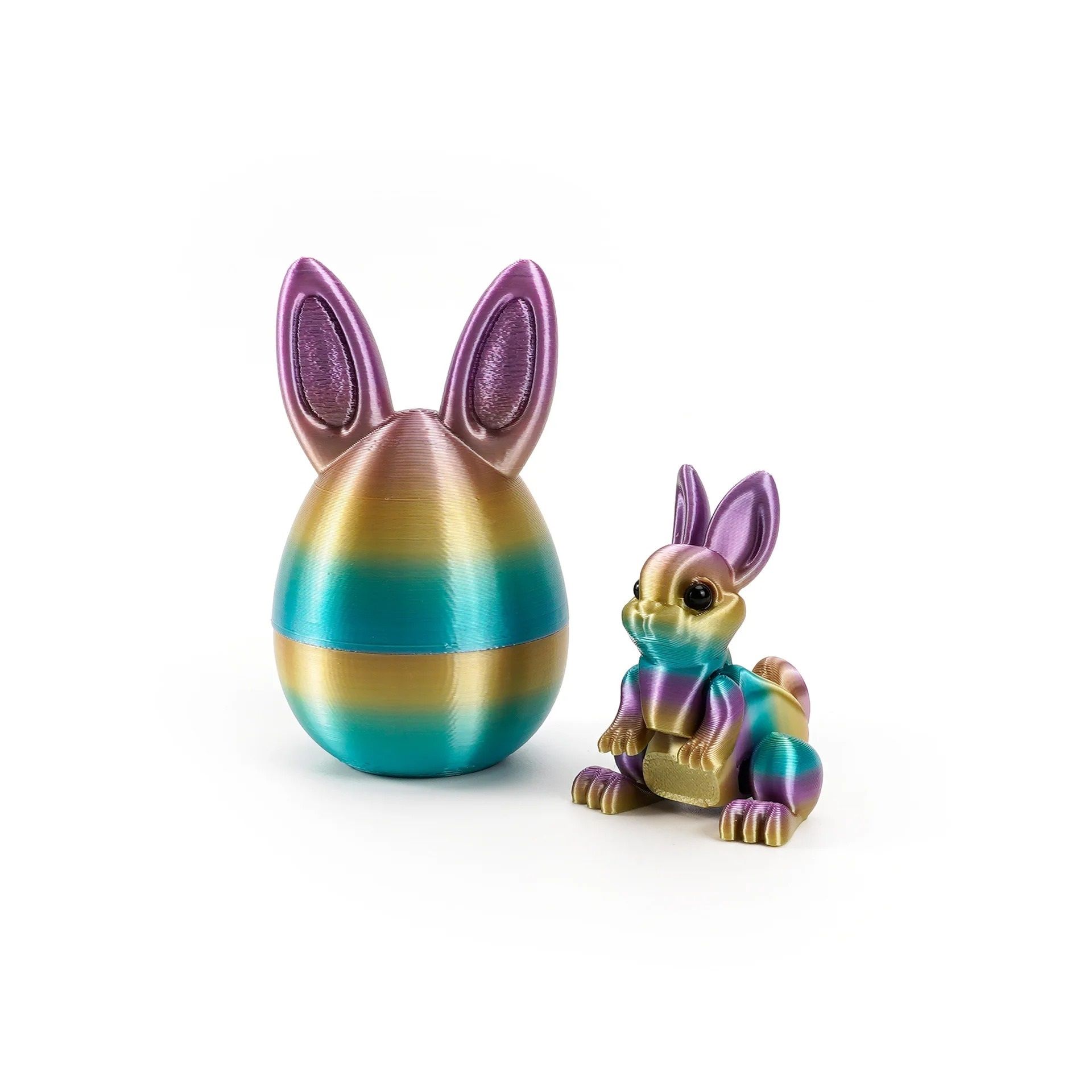 Architectural 3D-Printed Easter Rabbit Figurine
