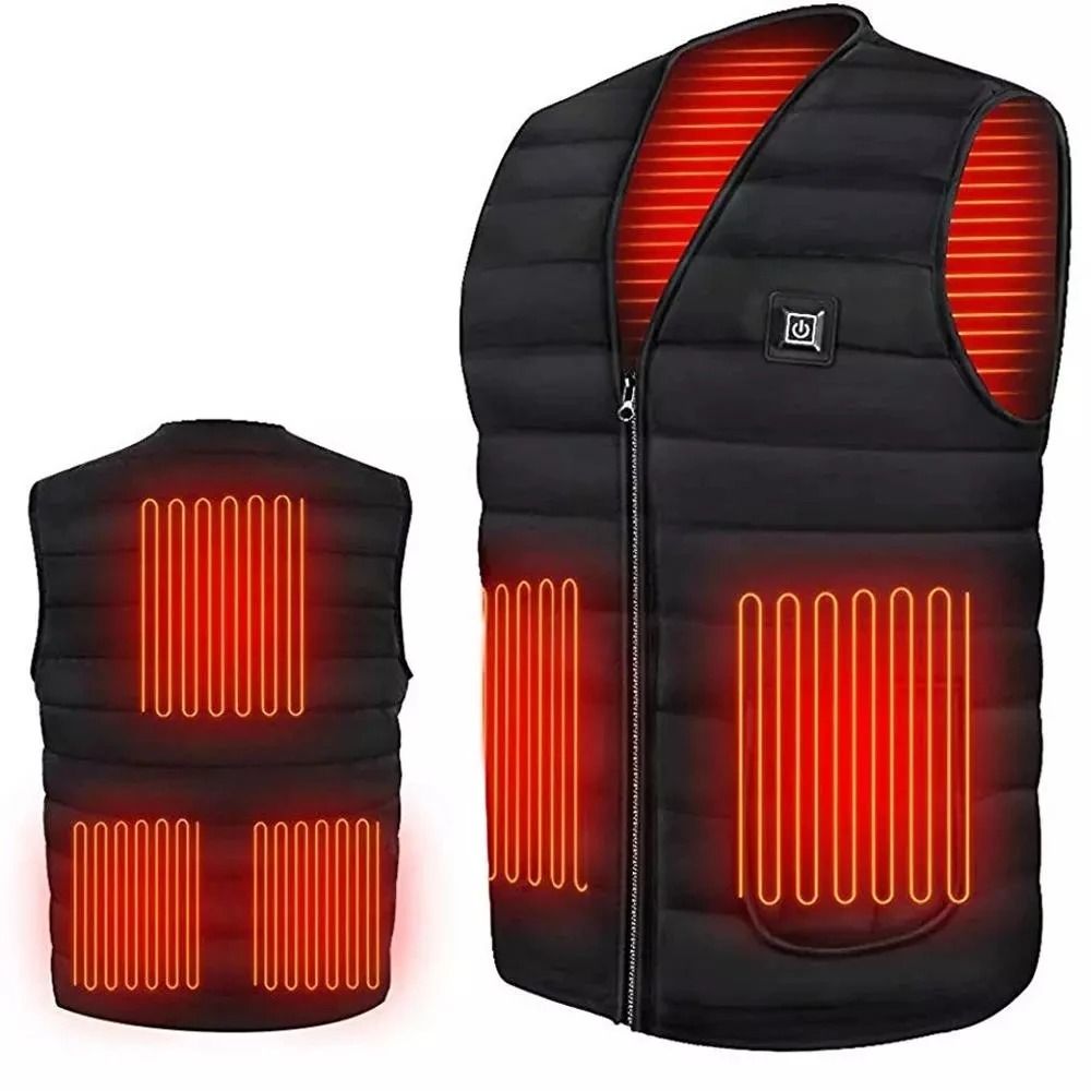 Men and Women Smart Heating Cotton Vest with 9 Zone Thermal Technology