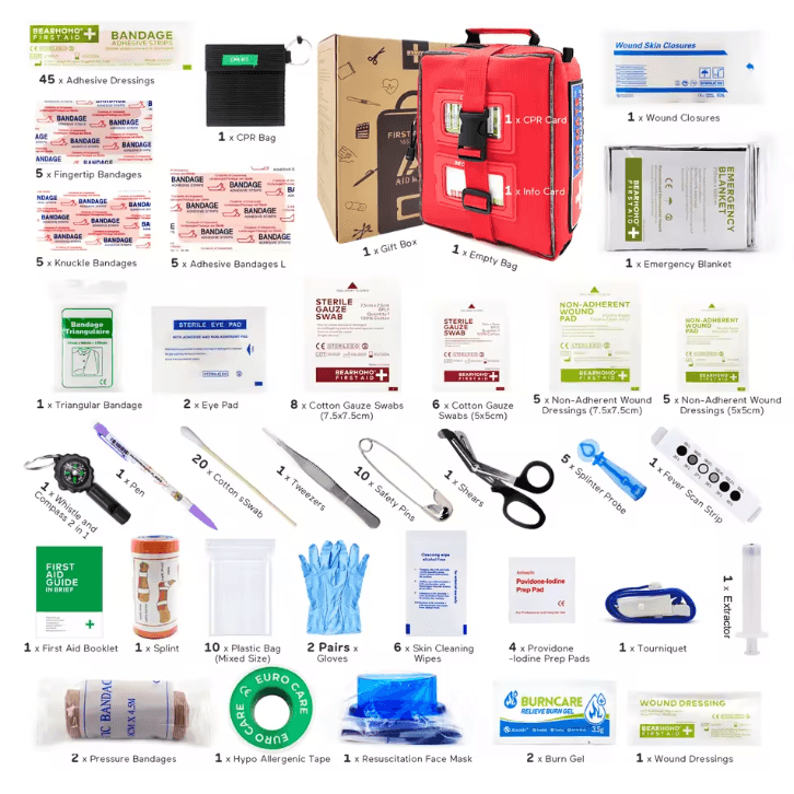 MOLLE Waterproof IFAK First Aid Kit – Tactical Medical Survival Bag for Hiking, Camping & Travel