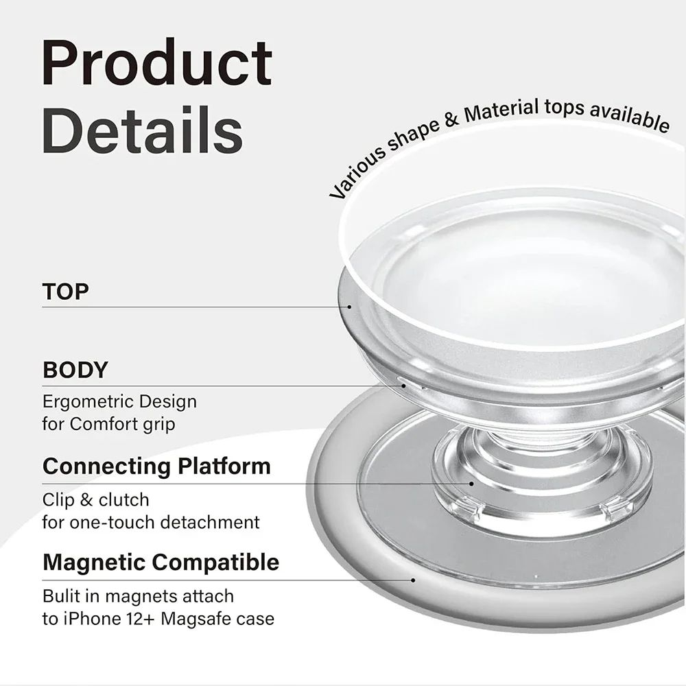 Magnetic Folding Phone Grip Stand