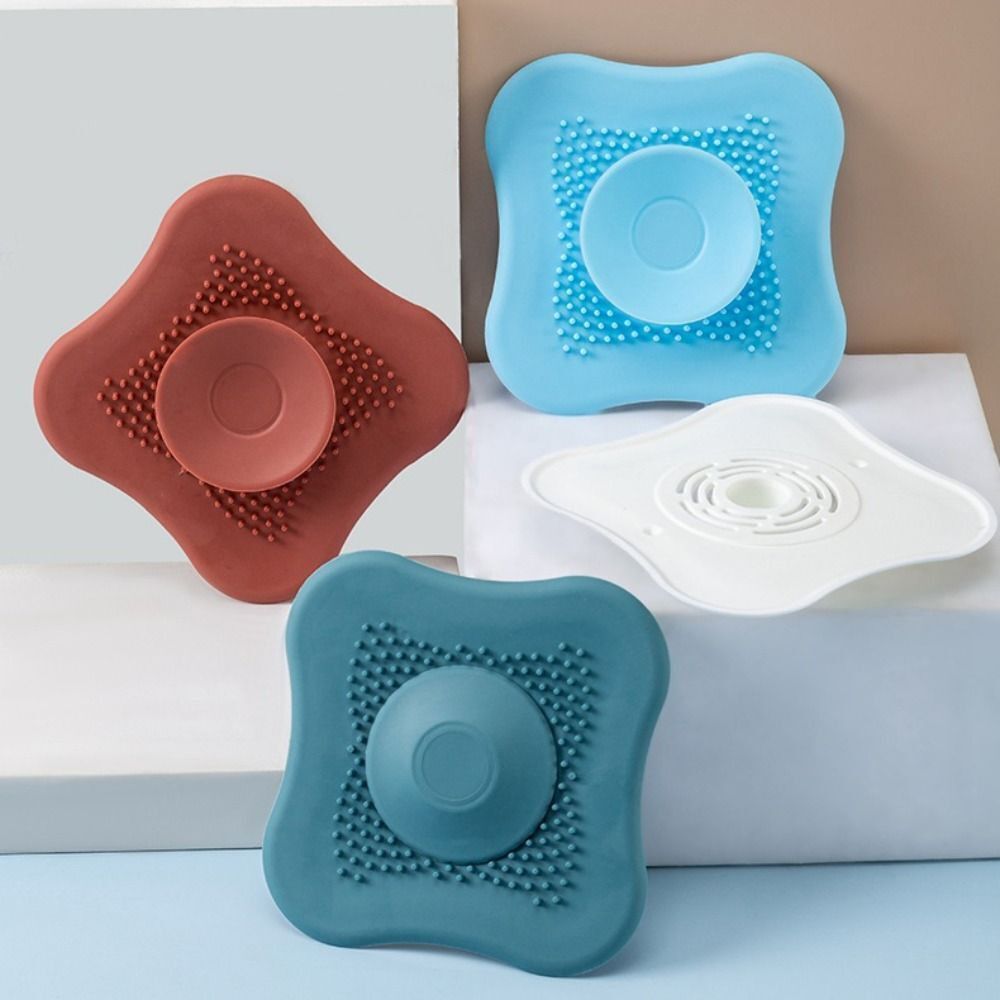 Shower Floor Drain Cover Anti-Clogging Hair Catcher Stopper Bathroom Sink Filter Deodorant Strainer