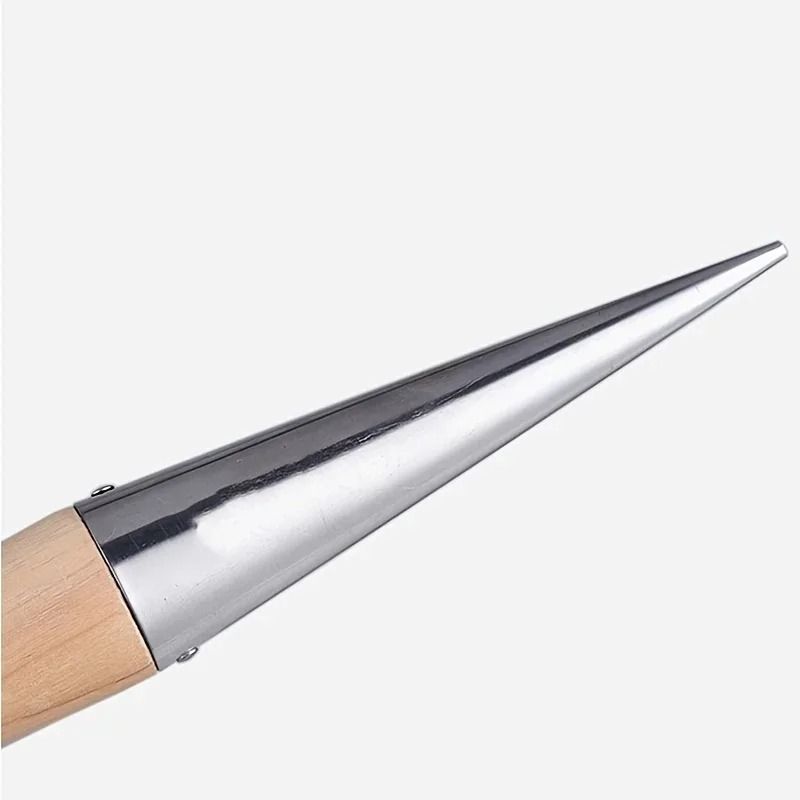 Heavy-Duty Stainless Steel T-Handle Garden Dibber and Seed Hole Puncher