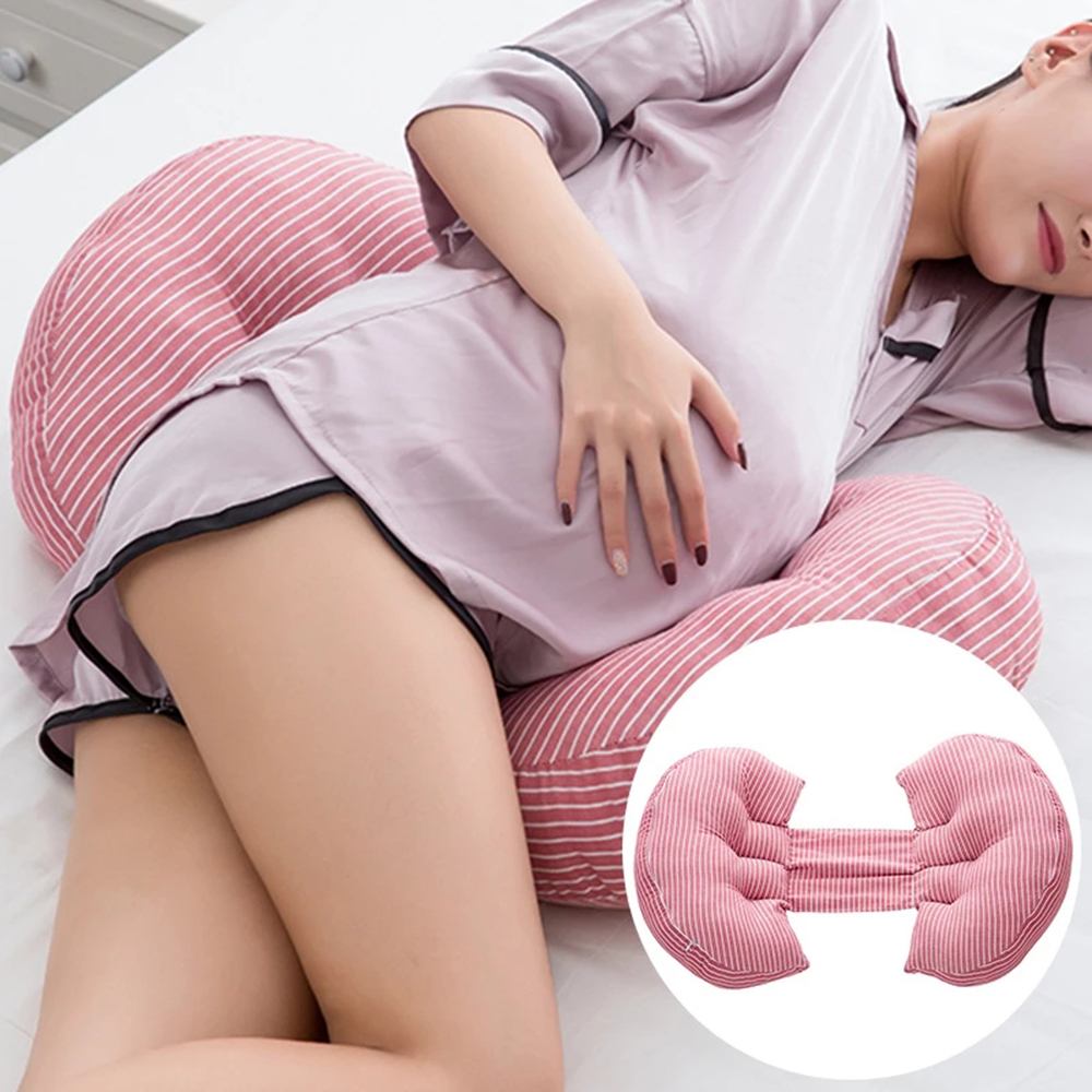 U Shape Pregnancy Body Pillow Multi-function Bamboo Fiber Cotton Sleeping Support Cushion, Maternity Pillow for Pregnant