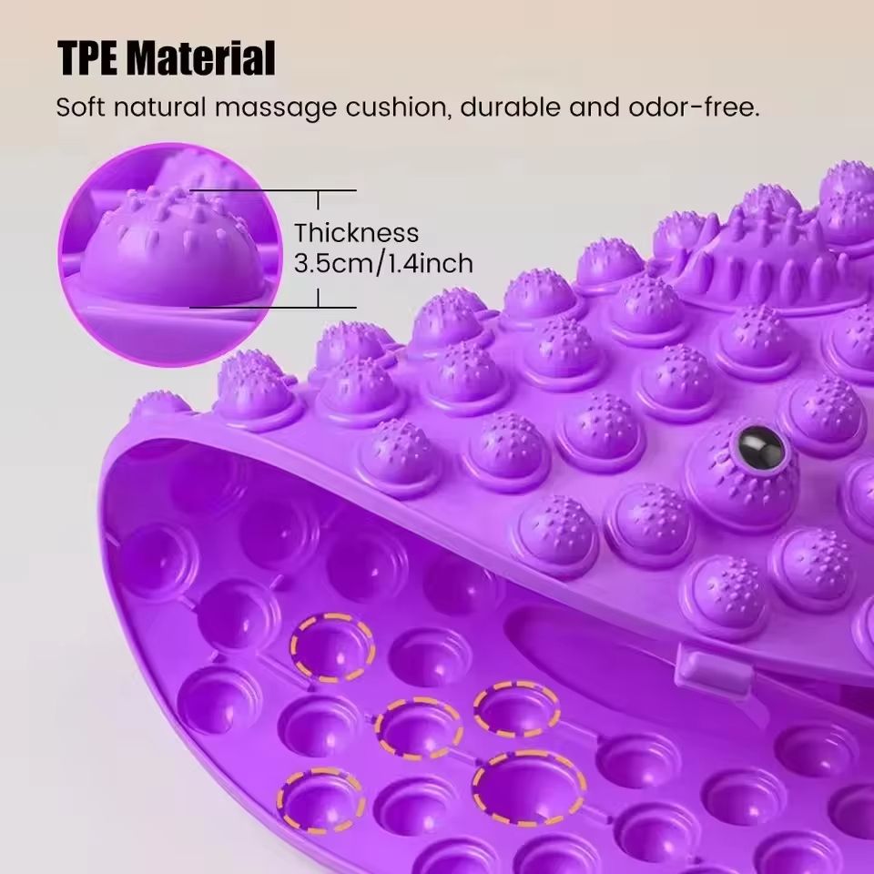 Acupressure Foot Massage Pad – Reflexology Mat for Pain Relief, Yoga & Circulation Boost