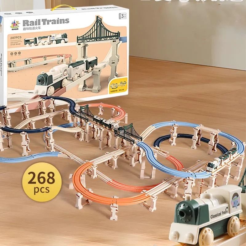 Electric Christmas Track Toy Set