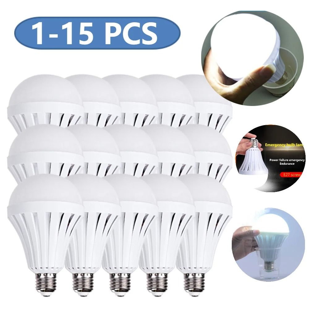 Rechargeable LED Emergency Light Bulb with Touch Control